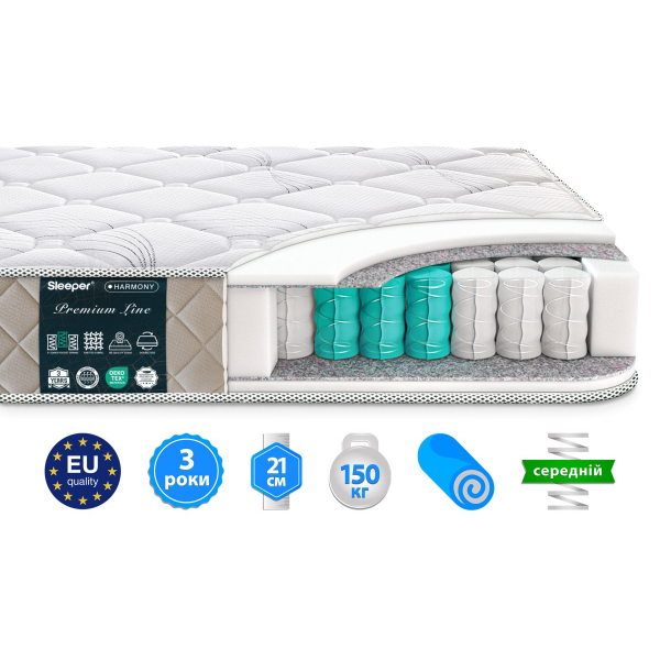 Матрас Sleeper® HARMONY / ХАРМОНИ 70x190 Матрас Sleeper® HARMONY / ХАРМОНИ 70x190